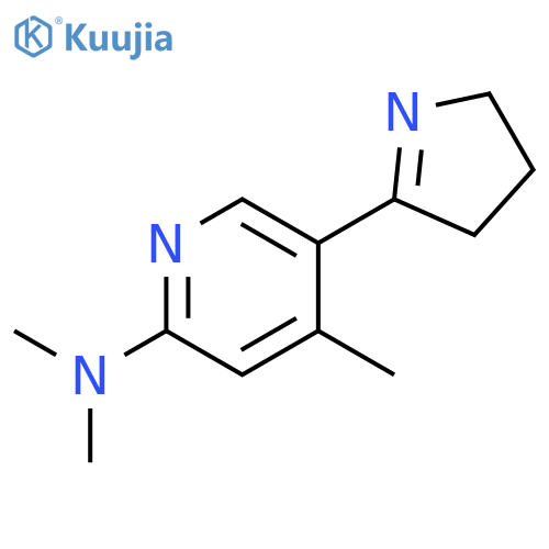 [5-(4,5-Dihydro-3H-pyrrol-2-yl)-4-methyl-pyridin-2-yl]-dimethyl-amine structure