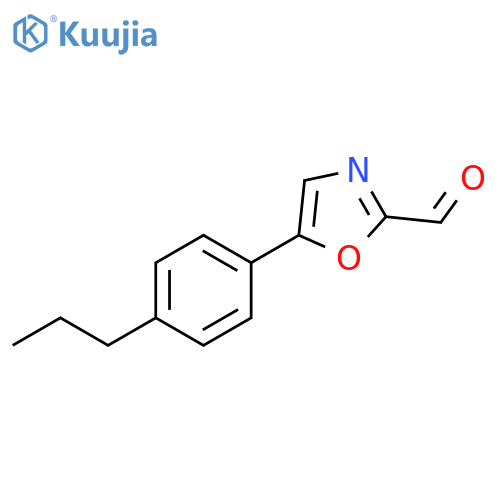 5-(4-Propyl-phenyl)-oxazole-2-carbaldehyde structure
