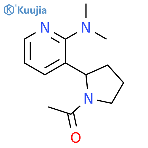 1-[2-(2-Dimethylamino-pyridin-3-yl)-pyrrolidin-1-yl]-ethanone structure