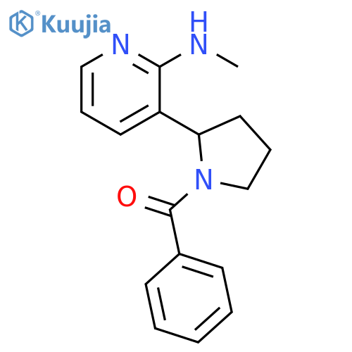 [2-(2-Methylamino-pyridin-3-yl)-pyrrolidin-1-yl]-phenyl-methanone structure