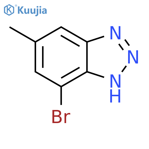 7-bromo-5-methyl-1H-1,2,3-benzotriazole structure