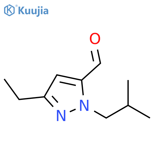 3-ethyl-1-(2-methylpropyl)-1H-pyrazole-5-carbaldehyde structure
