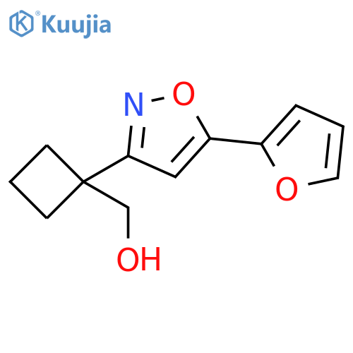 [1-(5-Furan-2-yl-isoxazol-3-yl)-cyclobutyl]-methanol structure
