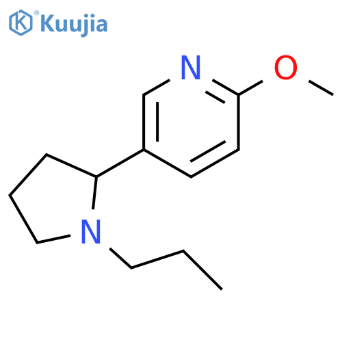 2-Methoxy-5-(1-propyl-pyrrolidin-2-yl)-pyridine structure