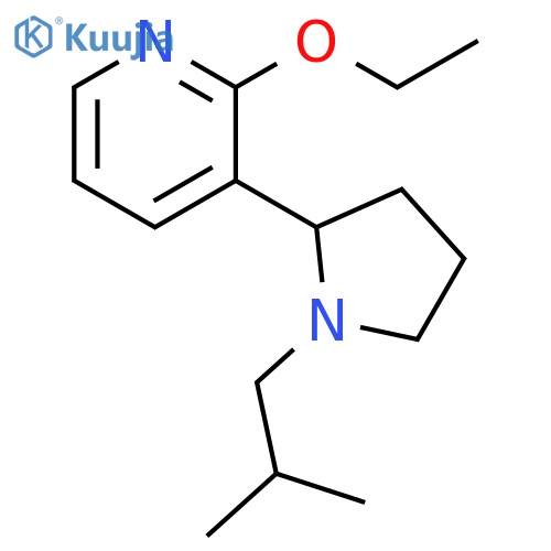 2-Ethoxy-3-(1-isobutyl-pyrrolidin-2-yl)-pyridine structure