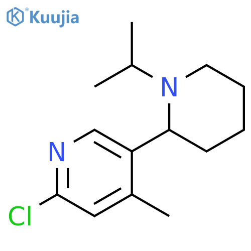 6-Chloro-1-isopropyl-4-methyl-1,2,3,4,5,6-hexahydro-[2,3]bipyridinyl structure
