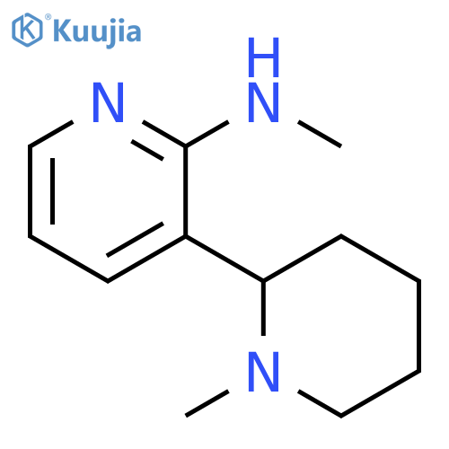 Methyl-(1-methyl-1,2,3,4,5,6-hexahydro-[2,3]bipyridinyl-2-yl)-amine structure