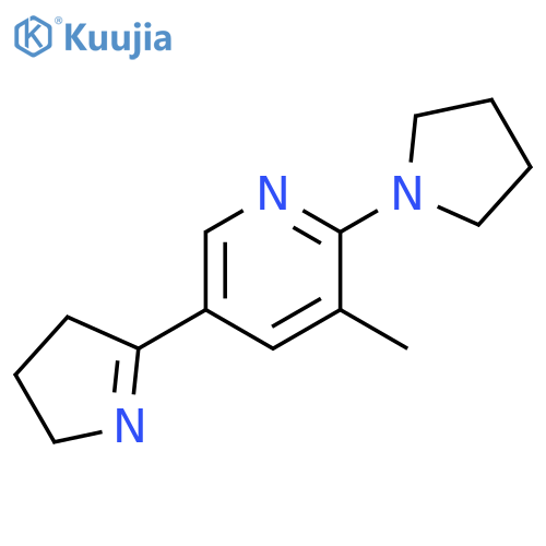 5-(4,5-Dihydro-3H-pyrrol-2-yl)-3-methyl-2-pyrrolidin-1-yl-pyridine structure