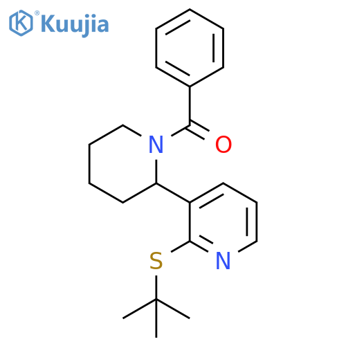 (2-tert-Butylsulfanyl-3,4,5,6-tetrahydro-2H-[2,3]bipyridinyl-1-yl)-phenyl-methanone structure