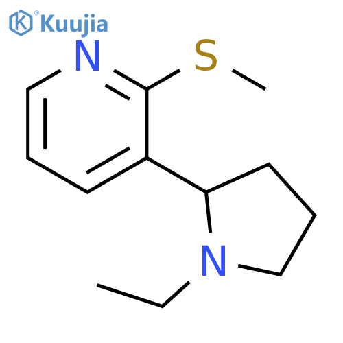 3-(1-Ethyl-pyrrolidin-2-yl)-2-methylsulfanyl-pyridine structure