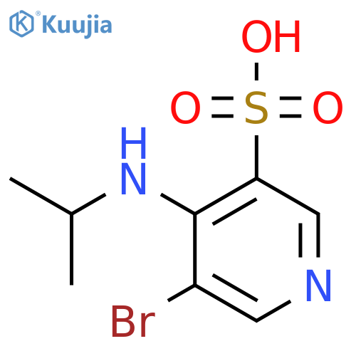 5-Bromo-4-(isopropylamino)pyridine-3-sulfonic acid structure