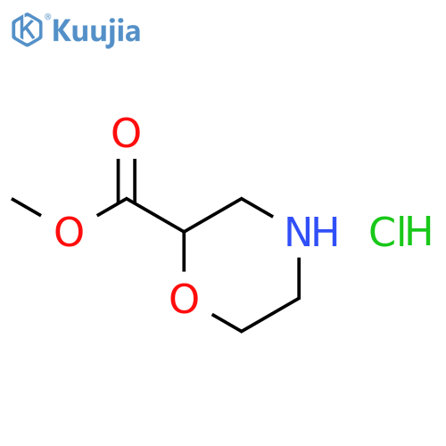 (R)-Methyl morpholine-2-carboxylate hydrochloride structure
