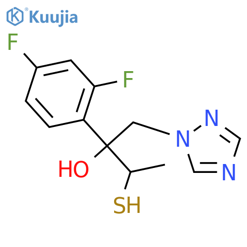 1H-1,2,4-Triazole-1-ethanol,a-(2,4-difluorophenyl)-a-[(1R)-1-mercaptoethyl]-, (aR)- structure