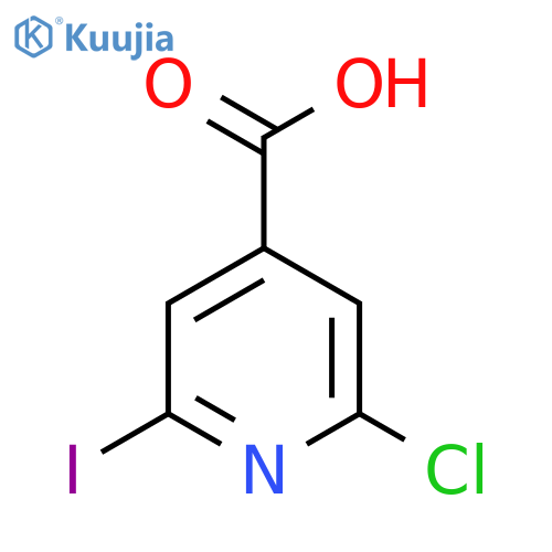 4-Pyridinecarboxylic acid, 2-chloro-6-iodo- structure