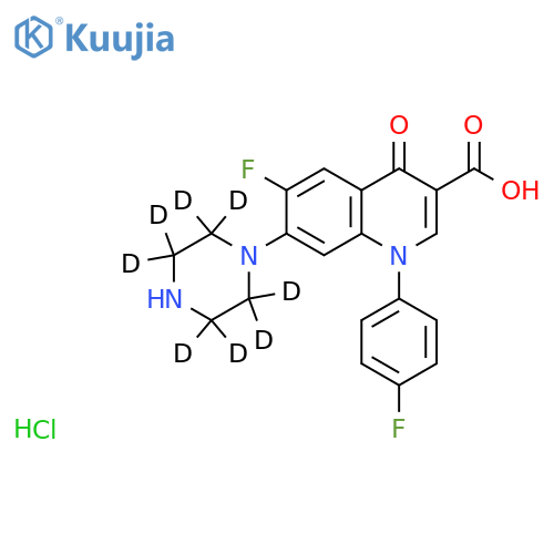 Sarafloxacin hydrochloride structure