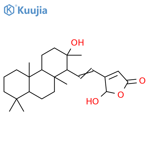 2(5H)-Furanone,5-hydroxy-4-[2-(tetradecahydro-2-hydroxy-2,4b,8,8,10a-pentamethyl-1-phenanthrenyl)ethenyl]-(9CI) structure