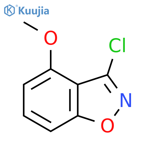 1,2-Benzisoxazole, 3-chloro-4-methoxy- structure