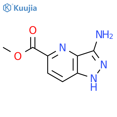 3-Amino-1H-pyrazolo[4,3-b]pyridine-5-carboxylic acid methyl ester structure