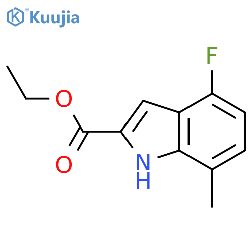 ethyl 4-fluoro-7-methyl-1H-indole-2-carboxylate structure