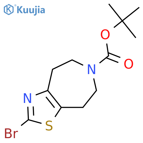 Tert-butyl 2-bromo-4,5,7,8-tetrahydrothiazolo[5,4-d]azepine-6-carboxylate structure