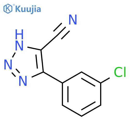 5-(3-Chloro-phenyl)-2H-[1,2,3]triazole-4-carbonitrile structure