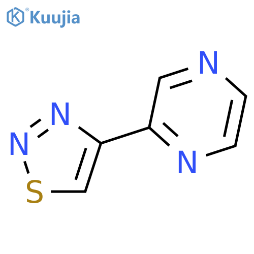 2-(1,2,3-thiadiazol-4-yl)pyrazine structure
