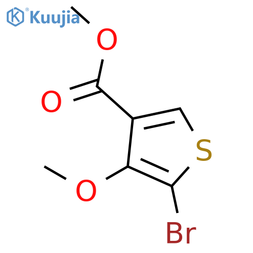 Methyl 5-bromo-4-methoxythiophene-3-carboxylate structure