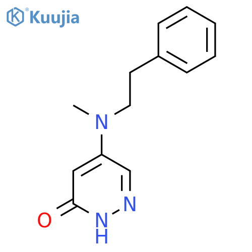 5-[Methyl(phenethyl)amino]-3-pyridazinol structure