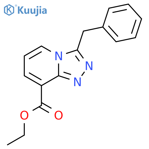 Ethyl 3-benzyl[1,2,4]triazolo[4,3-a]pyridine-8-carboxylate structure