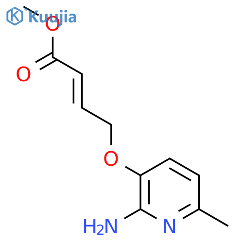 Methyl (E)-4-[(2-amino-6-methyl-3-pyridinyl)oxy]-2-butenoate structure