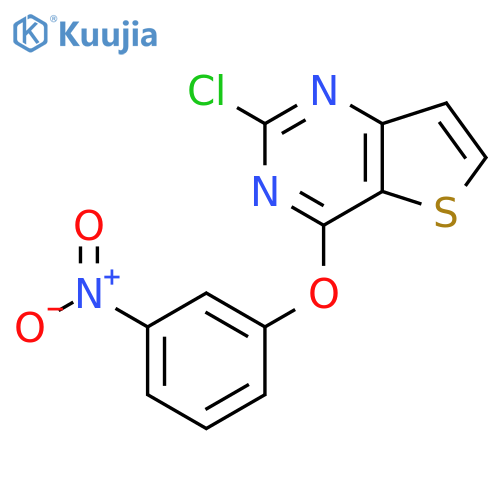 2-Chloro-4-(3-nitrophenoxy)thieno[3,2-d]pyrimidine structure