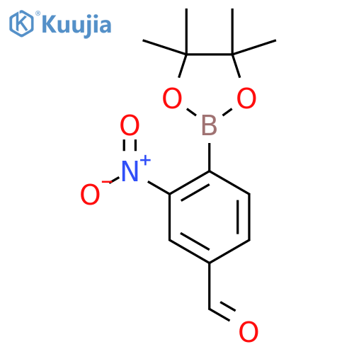 3-Nitro-4-(4,4,5,5-tetramethyl-1,3,2-dioxaborolan-2-yl)benzaldehyde structure