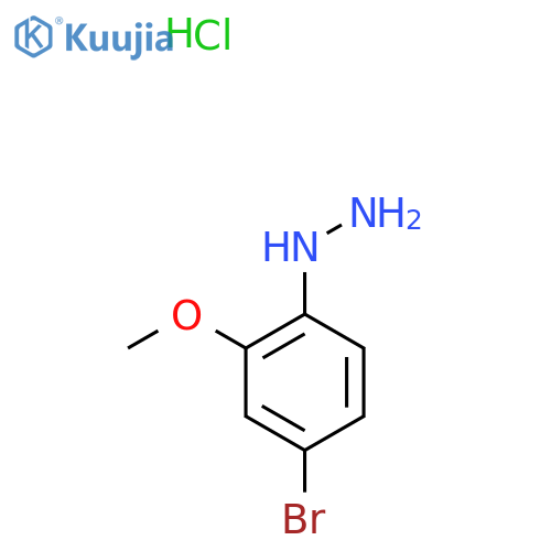 (4-Bromo-2-methoxyphenyl)hydrazine hydrochloride structure
