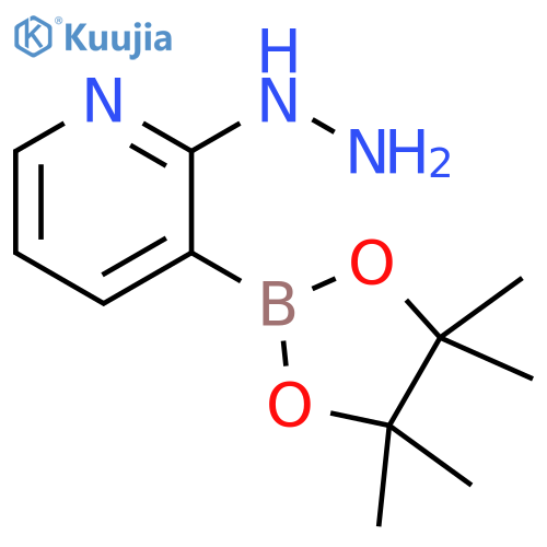 Pyridine, 2-hydrazinyl-3-(4,4,5,5-tetramethyl-1,3,2-dioxaborolan-2-yl)- structure
