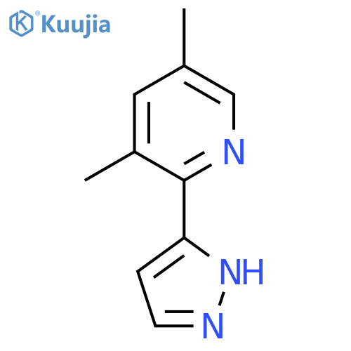 3,5-Dimethyl-2-(1H-pyrazol-5-yl)pyridine structure