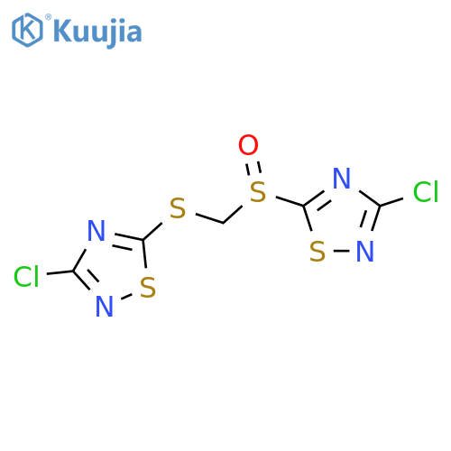 3-chloro-5-[(3-chloro-1,2,4-thiadiazol-5-ylthio)methylsulfinyl]-1,2,4-thiadiazole structure