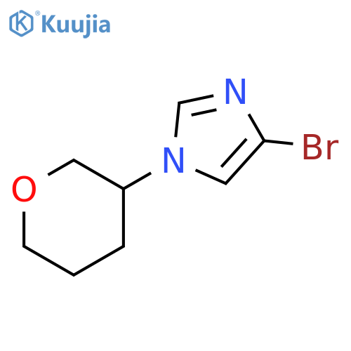 4-Bromo-1-(3-tetrahydropyranyl)-1H-imidazole structure