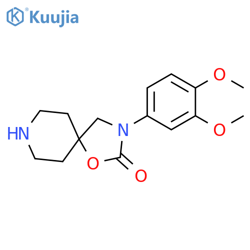 3-(3,4-dimethoxyphenyl)-1-oxa-3,8-diazaspiro[4.5]decan-2-one structure