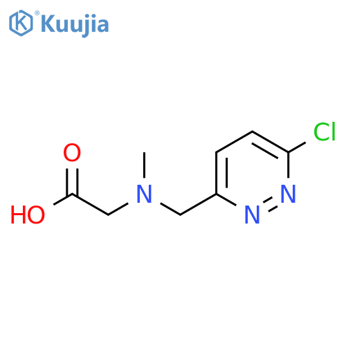 [(6-Chloro-pyridazin-3-ylmethyl)-methyl-amino]-acetic acid structure
