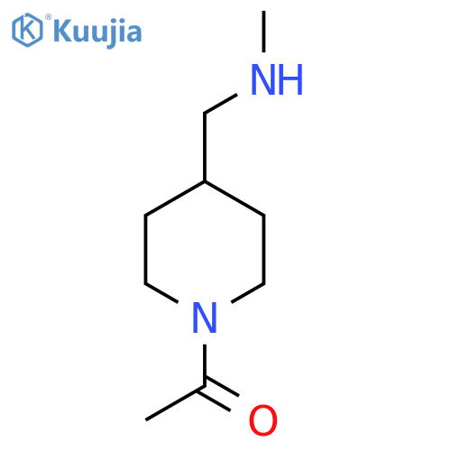 1-(4-Methylaminomethyl-piperidin-1-yl)-ethanone structure