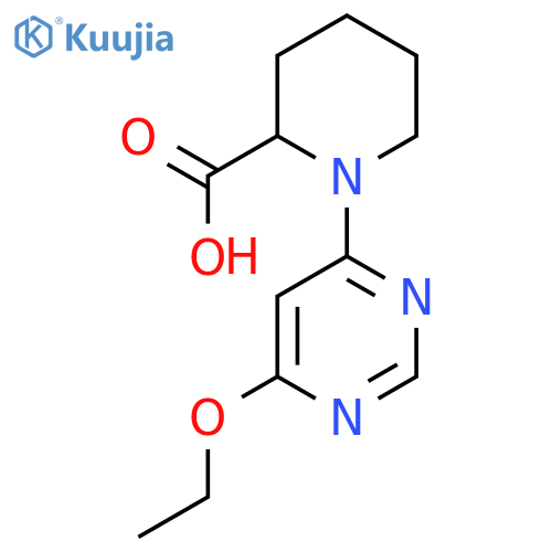 1-(6-Ethoxypyrimidin-4-yl)piperidine-2-carboxylic acid structure