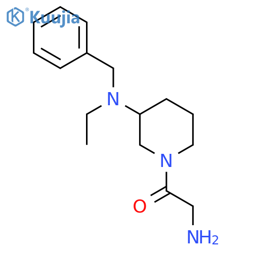 2-Amino-1-[3-(benzyl-ethyl-amino)-piperidin-1-yl]-ethanone structure