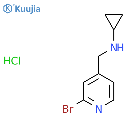 (2-Bromo-pyridin-4-ylmethyl)-cyclopropyl-amine hydrochloride structure