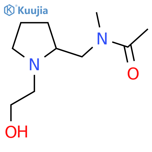 N-[1-(2-Hydroxy-ethyl)-pyrrolidin-2-ylmethyl]-N-methyl-acetamide structure