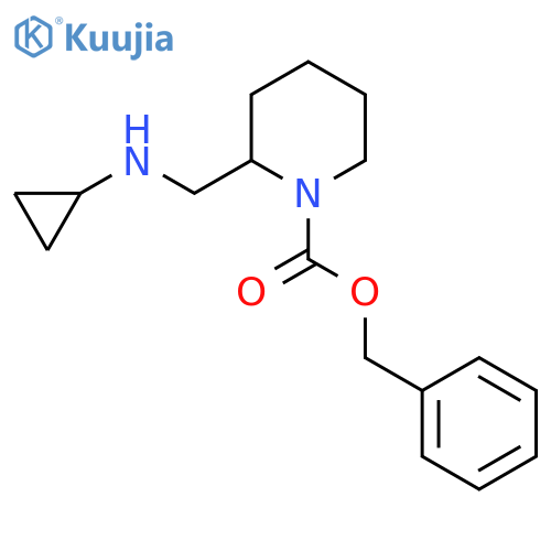 2-Cyclopropylaminomethyl-piperidine-1-carboxylic acid benzyl ester structure