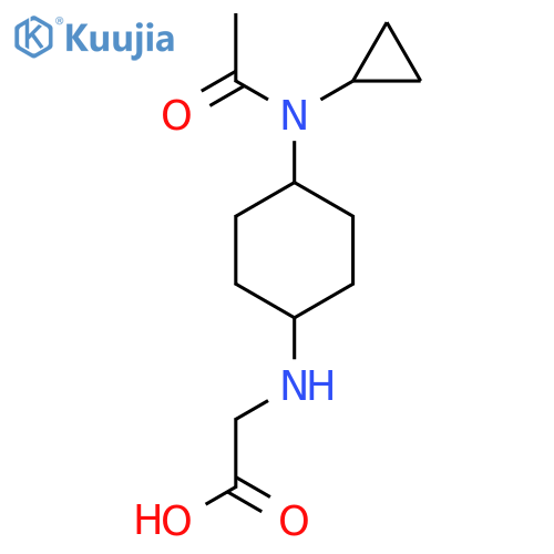 [4-(Acetyl-cyclopropyl-amino)-cyclohexylamino]-acetic acid structure