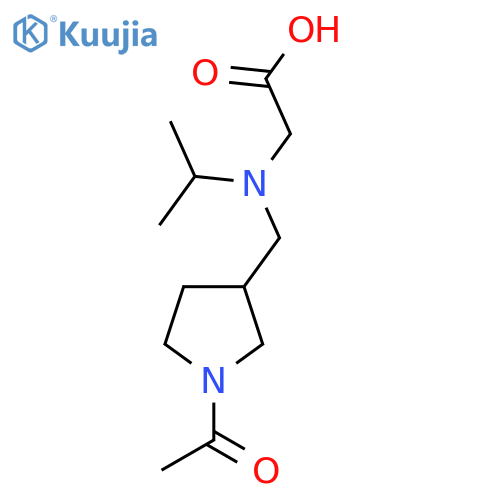 [(1-Acetyl-pyrrolidin-3-ylmethyl)-isopropyl-amino]-acetic acid structure