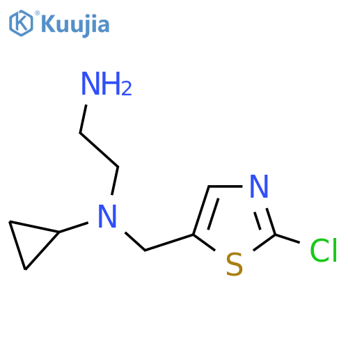 N*1*-(2-Chloro-thiazol-5-ylmethyl)-N*1*-cyclopropyl-ethane-1,2-diamine structure