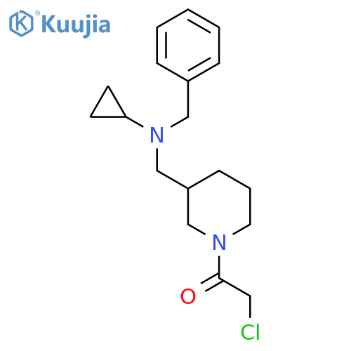 1-{3-[(Benzyl-cyclopropyl-amino)-methyl]-piperidin-1-yl}-2-chloro-ethanone structure