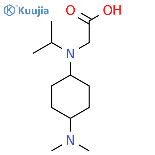 [(4-Dimethylamino-cyclohexyl)-isopropyl-amino]-acetic acid structure